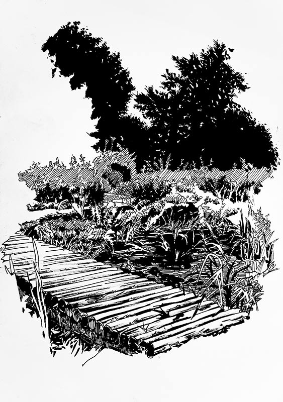 Volksgarten Düsseldorf (29,7 x 21 cm)