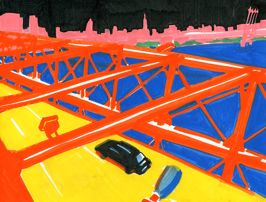 Brooklyn Bridge, Vogelperspektive