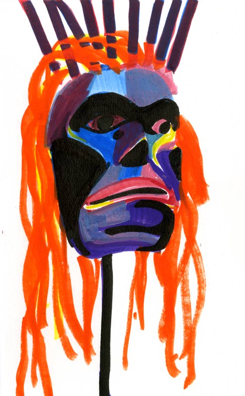 Maske eines Ureinwohners