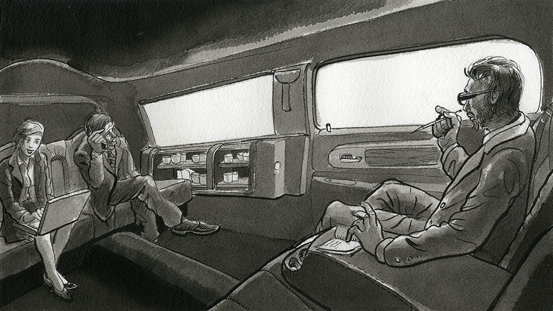In der Limo