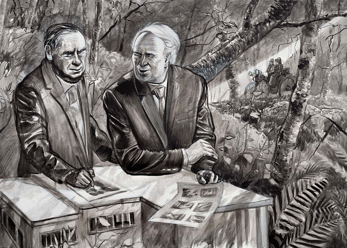 Walter Gropius und Jupp Ernst